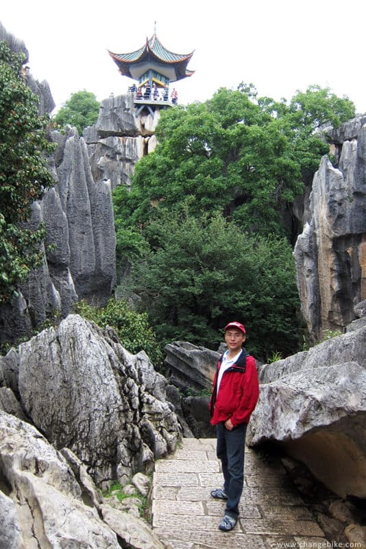 changebike cycle touring yunnan shilin daguanlou