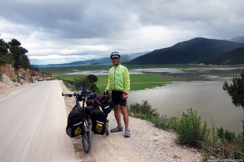 changebike adventure bike tours yunnan napa lake