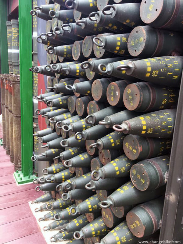 changebike adventure bike tours in Kinmen Shishan(Mt. Lion)Howitzer Front