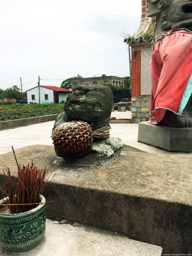 changebike adventure cycling in Kinmen The new Wind Lion God Jincheng