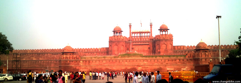 bike tour changebike red fort india