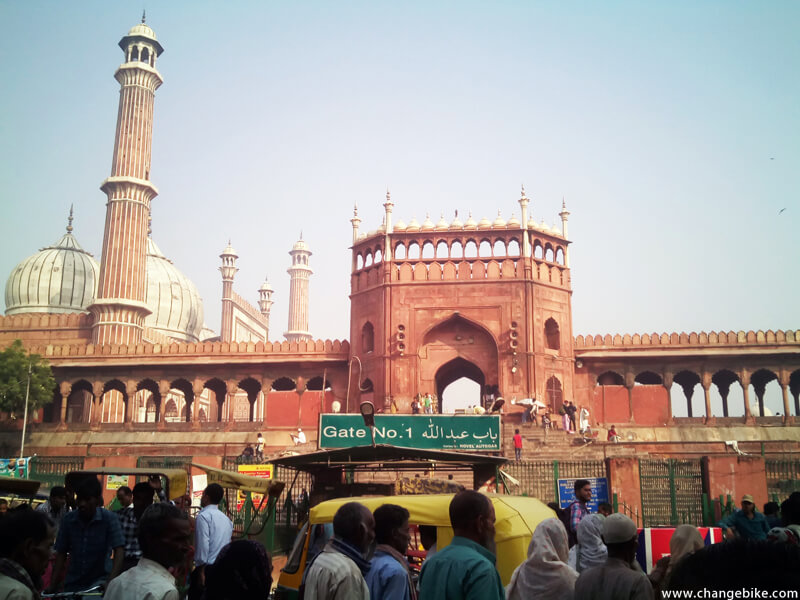 cycle touring changebike jama masjid india
