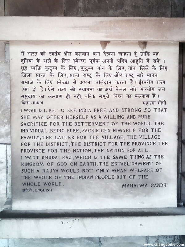 bike trip changebike rajghat india