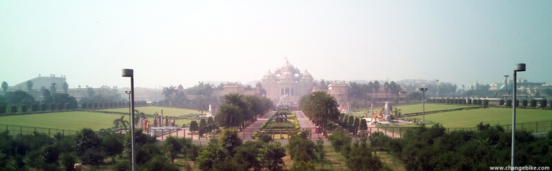 bike trip changebike akshardham india