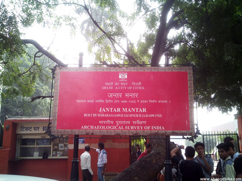 travel bike changebike jantar mantar india