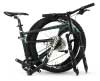 DF-912G folding mountain bike in a folded position, perfect for travel and storage